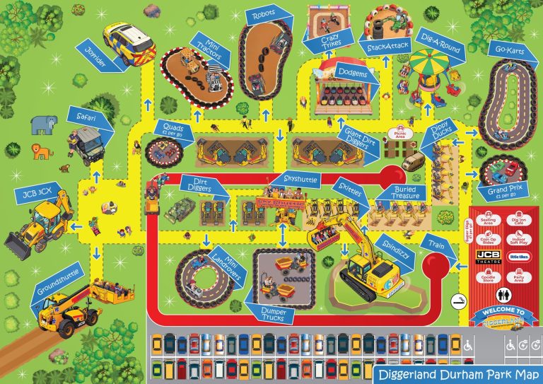 Diggerland Durham Park Map
